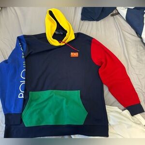 NWT Polo Ralph Lauren HI TECH Color Block Hoodie Hoody XXL- 2XL